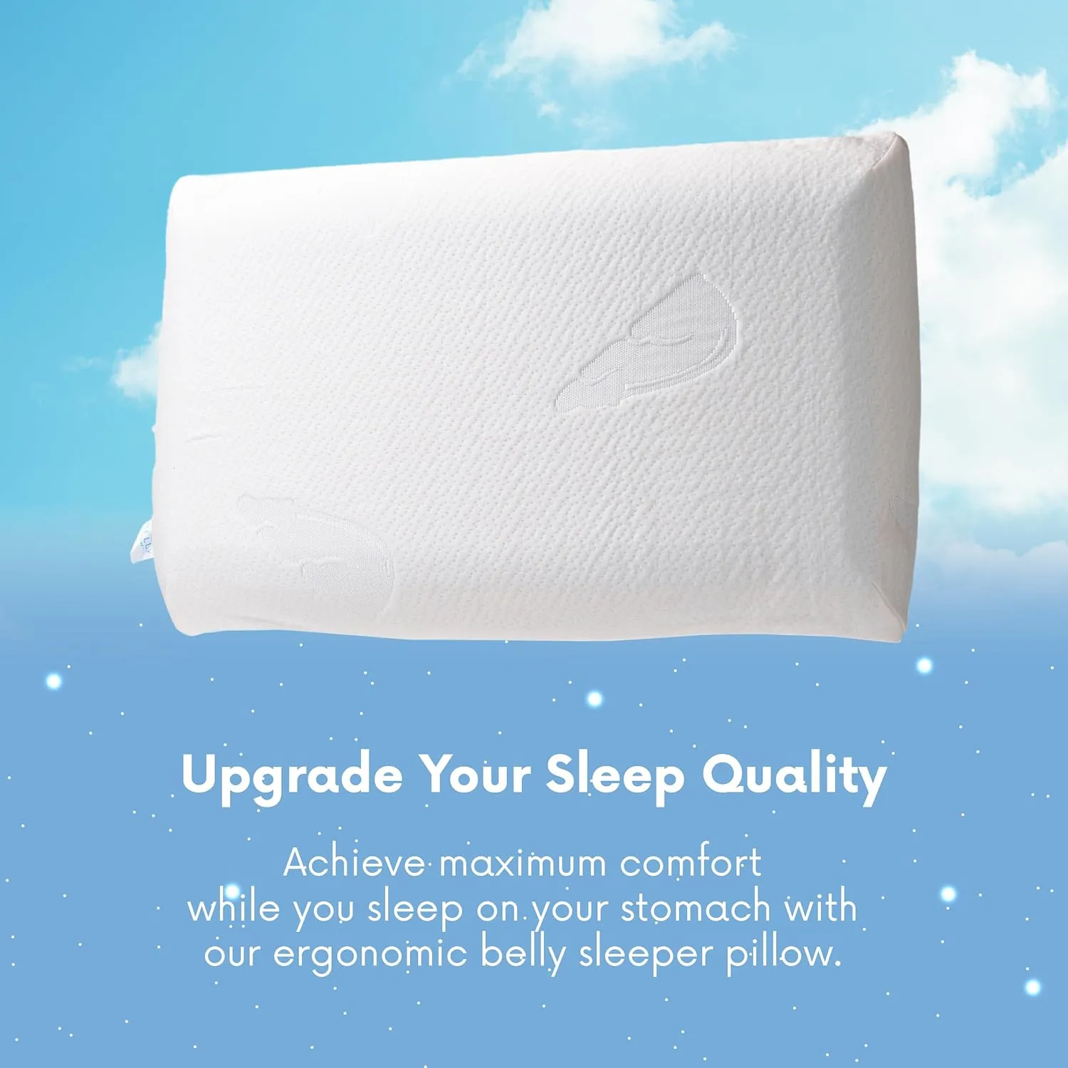 Pillow for Stomach Sleeper – Cooling Gel Memory Foam Cushion with Moisture-Wicking Cover – Cool Gentle Ultra Thin Pillow for Sleeping – Slim Flat Pillows for Sleeping Thin Ultimate Comfort - Extra Gel