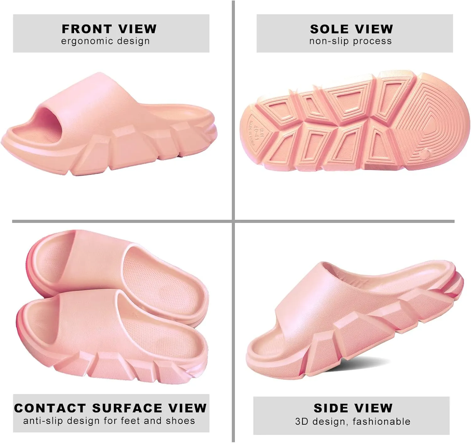 Pillow Slippers for Women and Men,Cloud Slippers Shower Shoes women Non-Slip Soft Thick Sole Home House Cloud Cushion comfy slippers for women