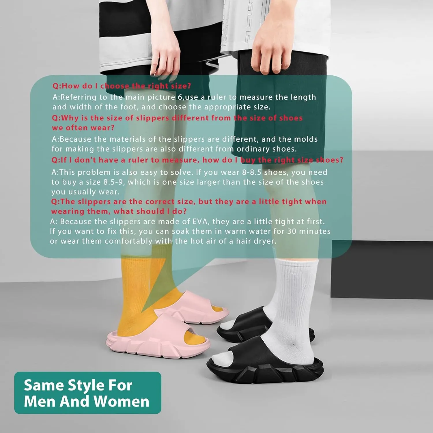 Pillow Slippers for Women and Men,Cloud Slippers Shower Shoes women Non-Slip Soft Thick Sole Home House Cloud Cushion comfy slippers for women