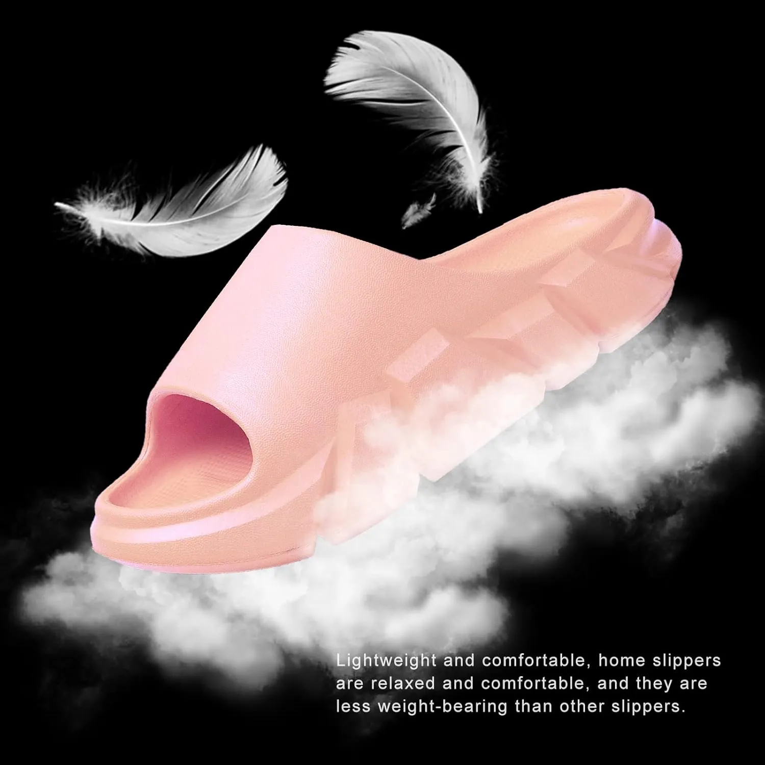 Pillow Slippers for Women and Men,Cloud Slippers Shower Shoes women Non-Slip Soft Thick Sole Home House Cloud Cushion comfy slippers for women