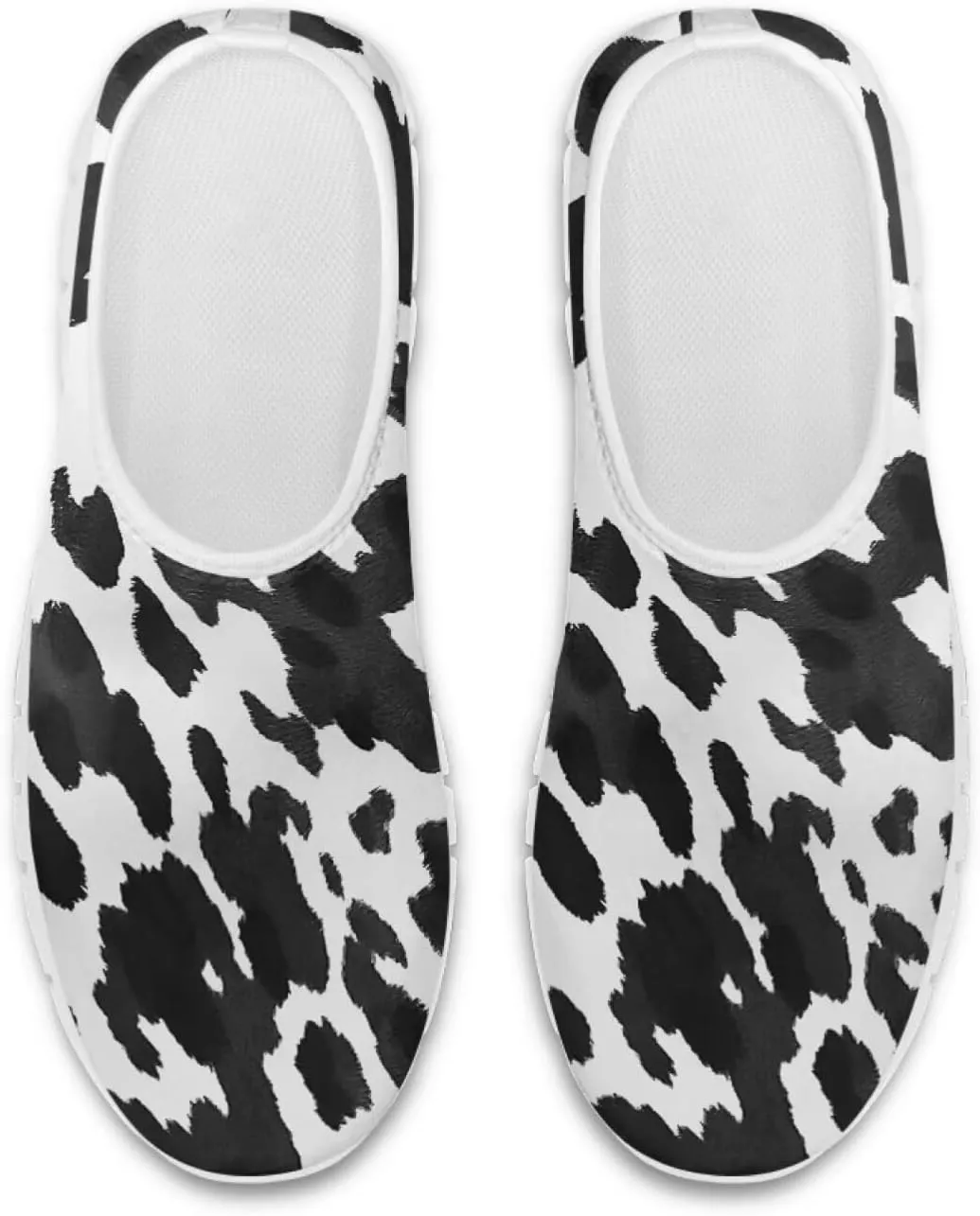Pop Leopard Print Slip on Shoes Women Low Top Casual Mesh Shoes with Arch Support Insole Business Work Outdoor Sneaker