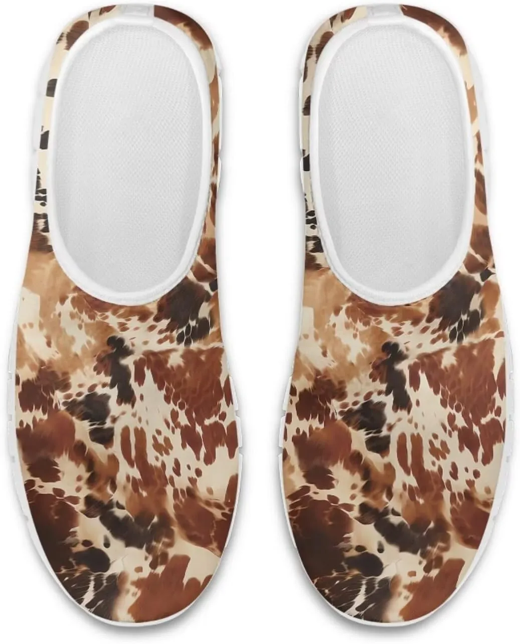 Pop Leopard Print Slip on Shoes Women Low Top Casual Mesh Shoes with Arch Support Insole Business Work Outdoor Sneaker