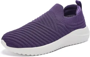 PPQ Womens Slip On Walking Shoes-Lightweight Comfort Breathable Travel Slip in Sneakers