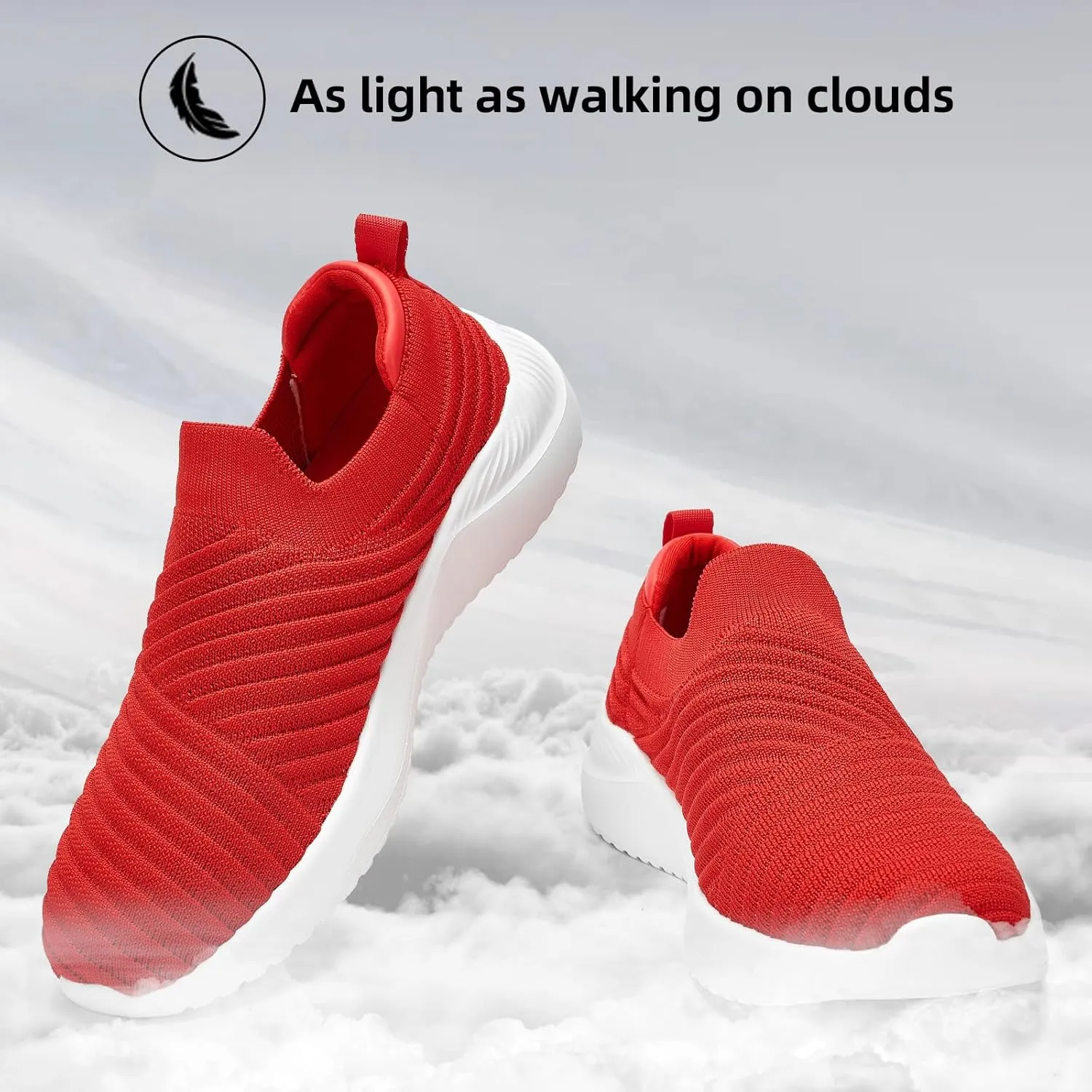 PPQ Womens Slip On Walking Shoes-Lightweight Comfort Breathable Travel Slip in Sneakers