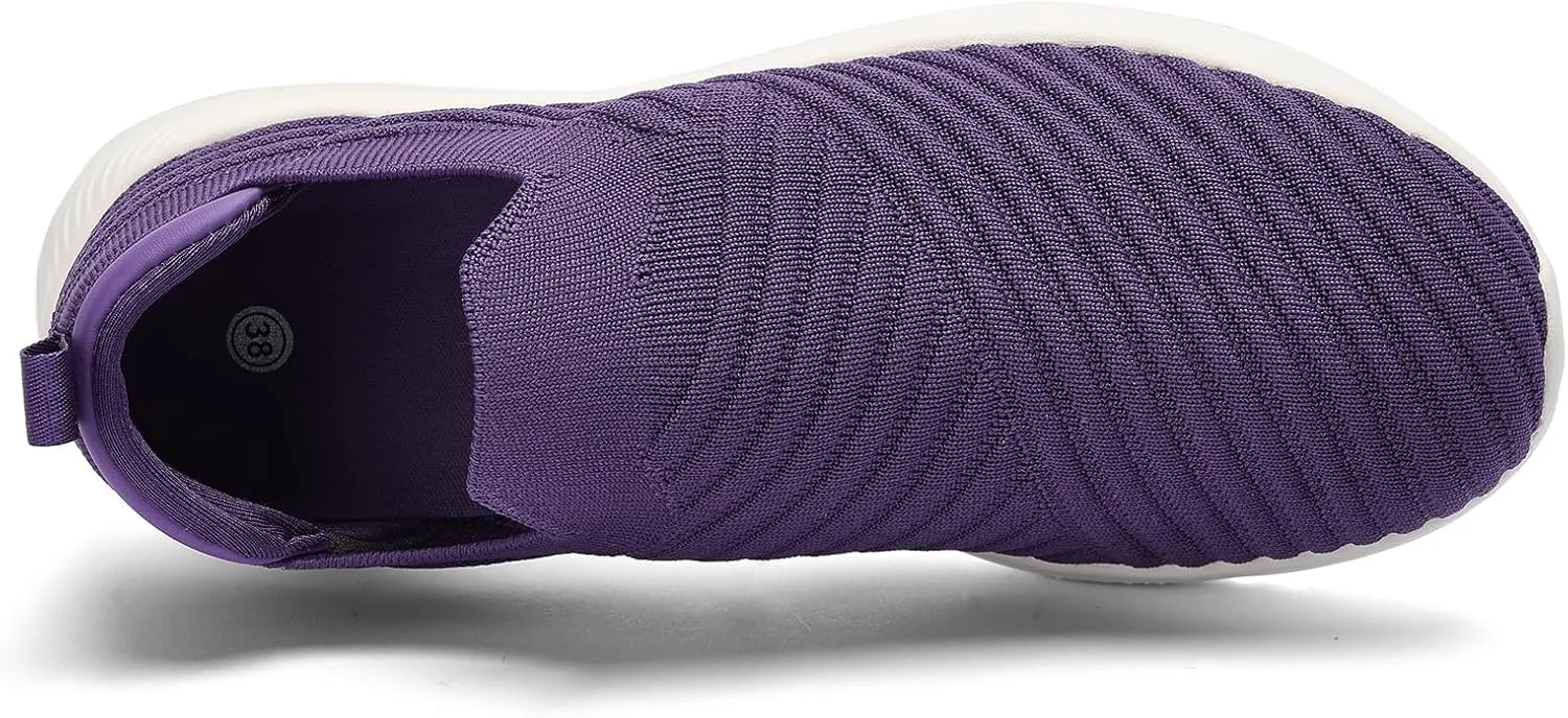 PPQ Womens Slip On Walking Shoes-Lightweight Comfort Breathable Travel Slip in Sneakers