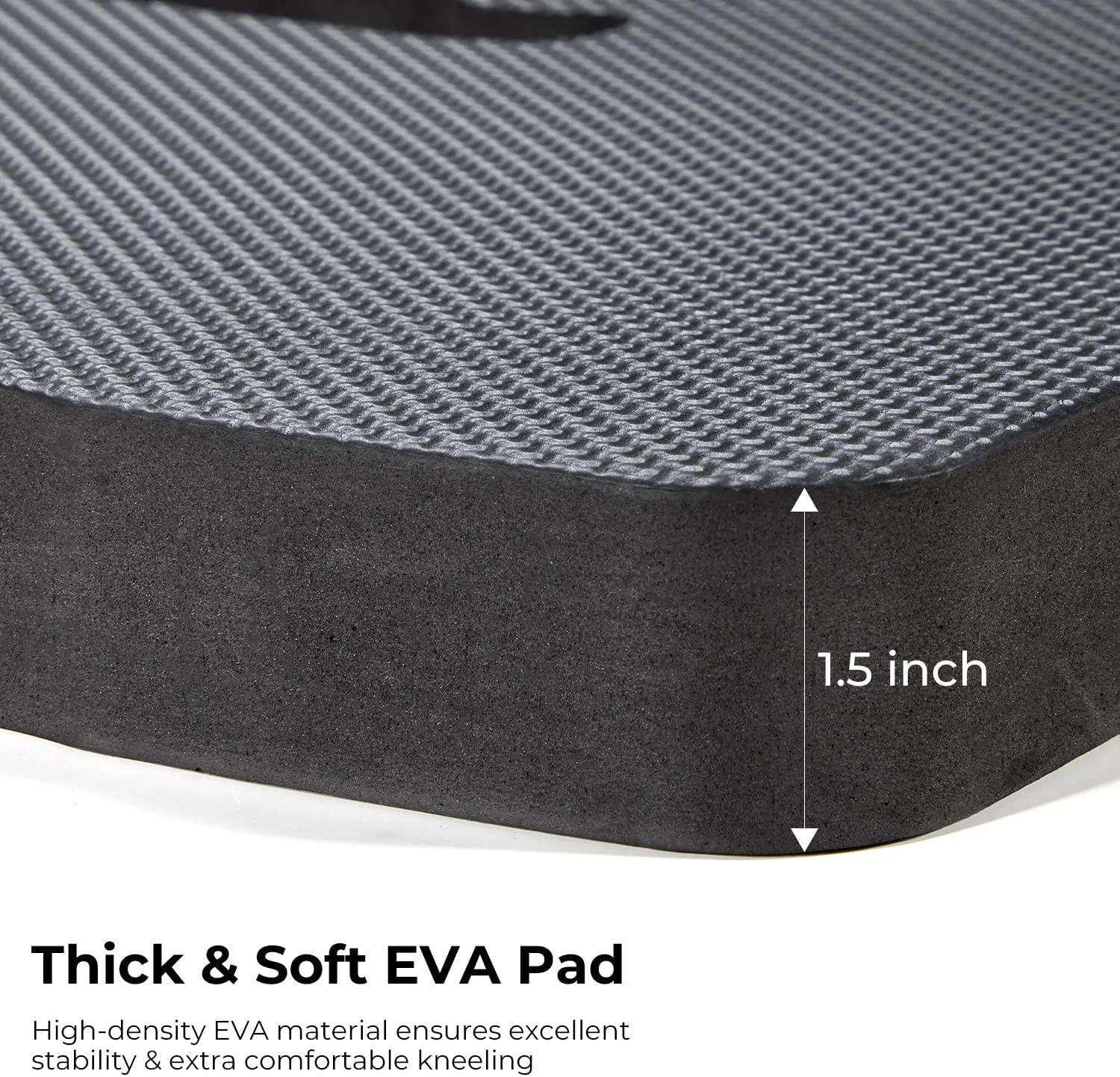 Premium Thick Kneeling Pad, Ohuhu 2-Pack Large Comfortable Gardening Knee Mat with 2 Different Surfaces, Extra Thick Knee Cushion Kneeler for Gardening Work Baby Bath Exercise Praying, 17x11x1.5'' Gifts for Fathers Day