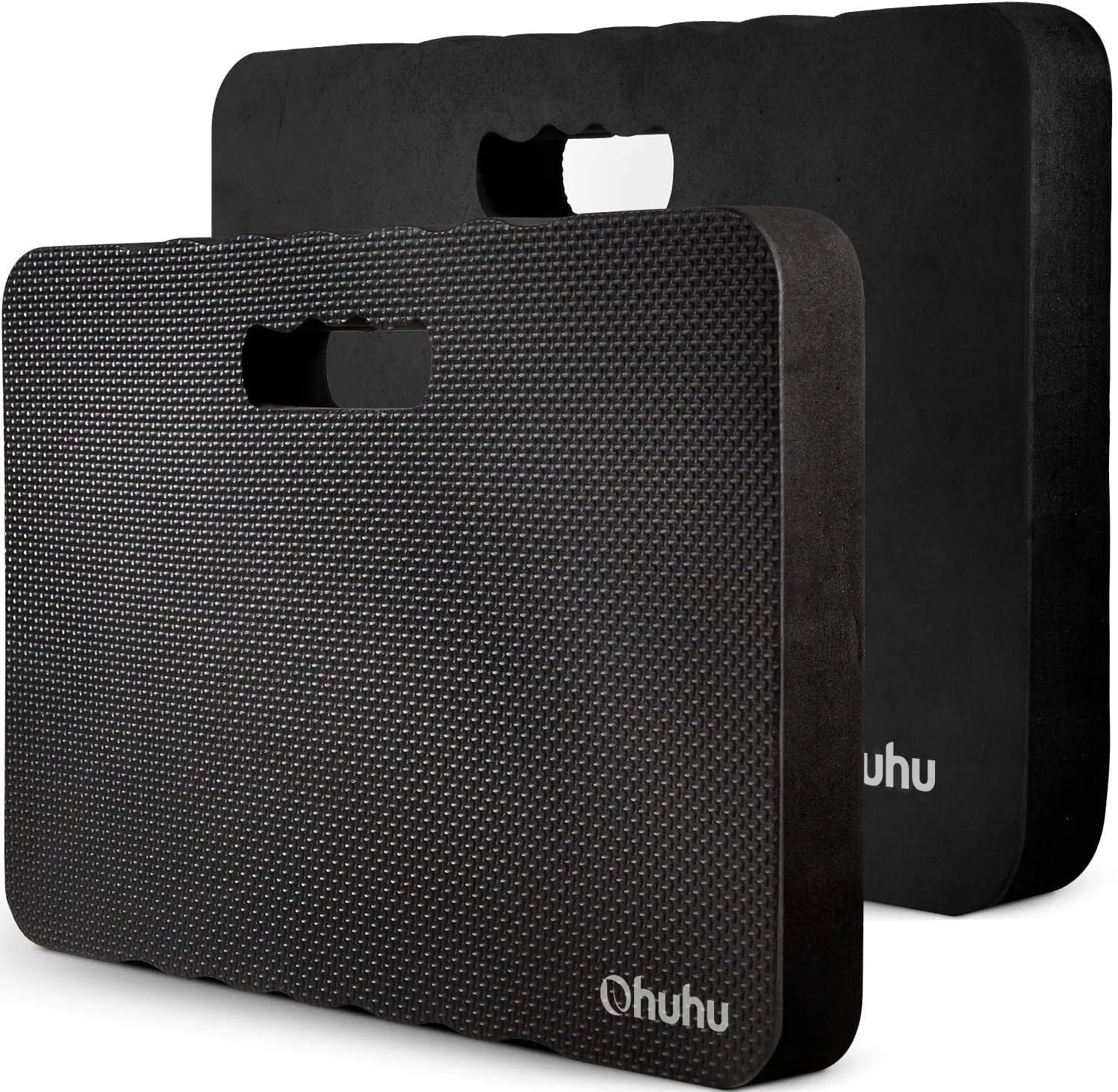 Premium Thick Kneeling Pad, Ohuhu 2-Pack Large Comfortable Gardening Knee Mat with 2 Different Surfaces, Extra Thick Knee Cushion Kneeler for Gardening Work Baby Bath Exercise Praying, 17x11x1.5'' Gifts for Fathers Day