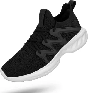 Pujcs Men's Slip on Walking Shoes Lightweight Breathable Non Slip Running Shoes Athletic Gym Tennis Shoes Sneakers for Men