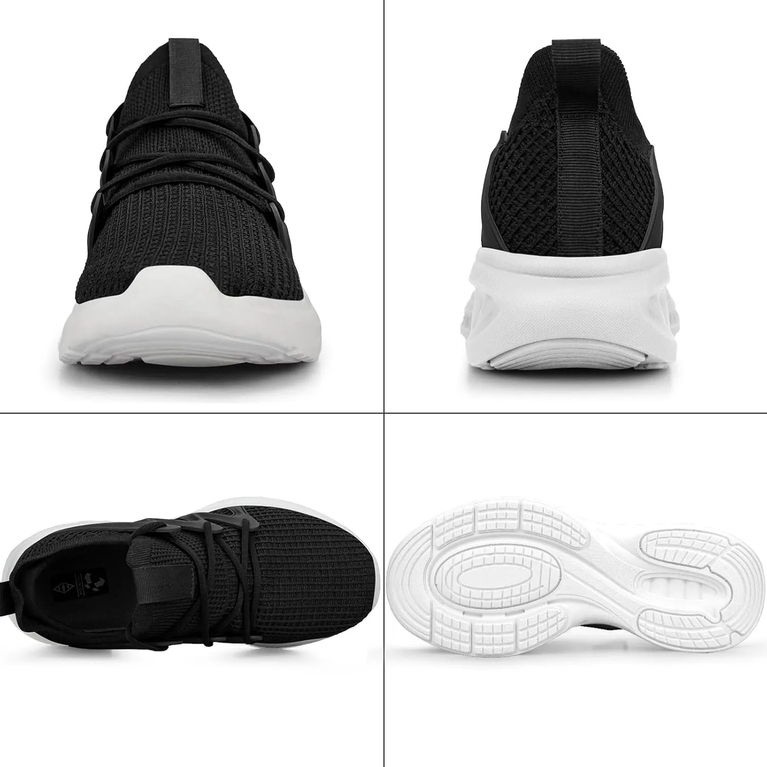 Pujcs Men's Slip on Walking Shoes Lightweight Breathable Non Slip Running Shoes Athletic Gym Tennis Shoes Sneakers for Men