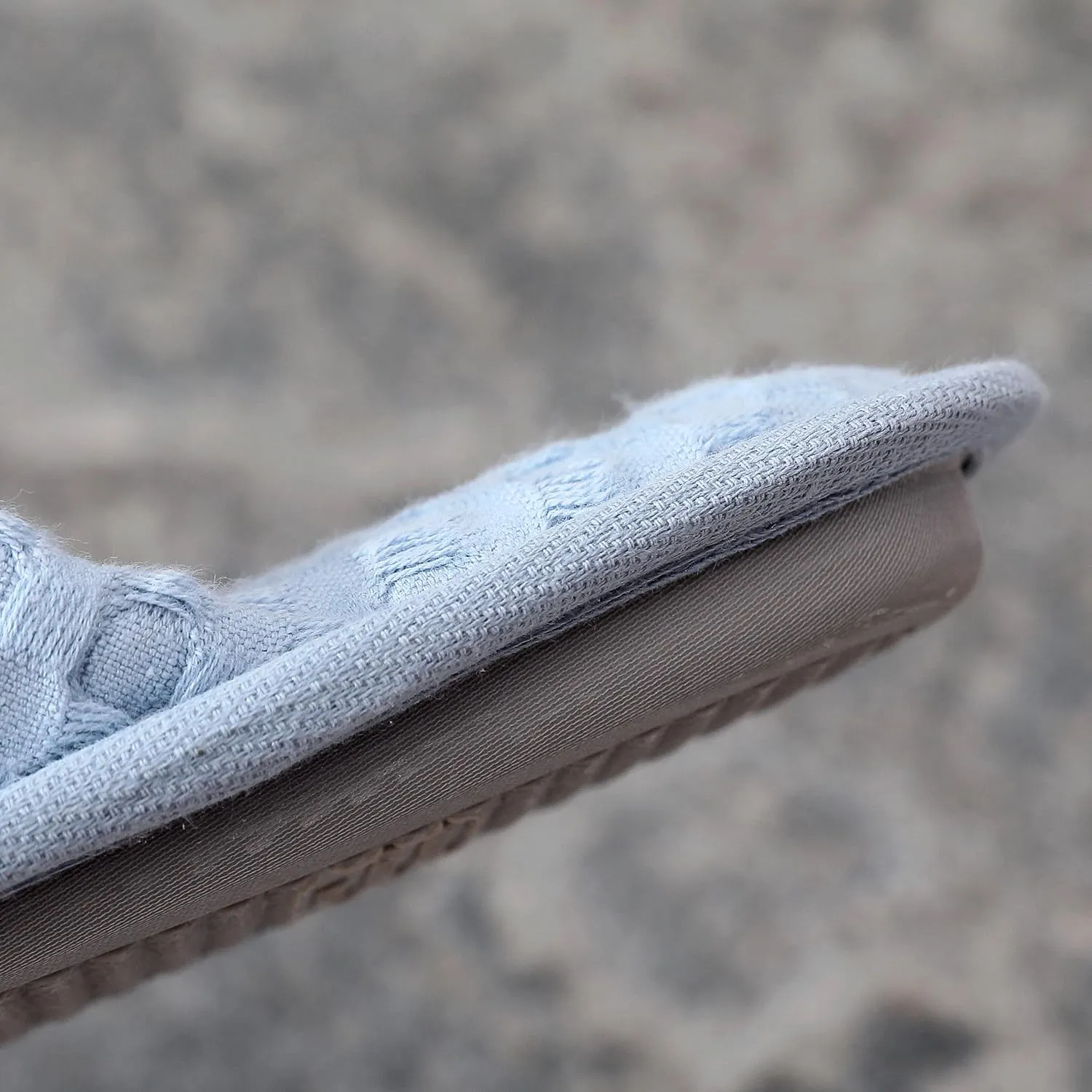 Pure Cotton Women’s Comfy Memory Foam Cross-bond Slide Slippers
