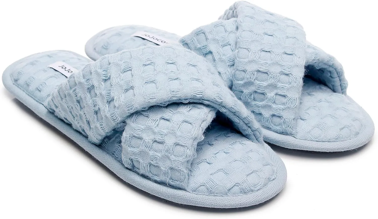 Pure Cotton Women’s Comfy Memory Foam Cross-bond Slide Slippers