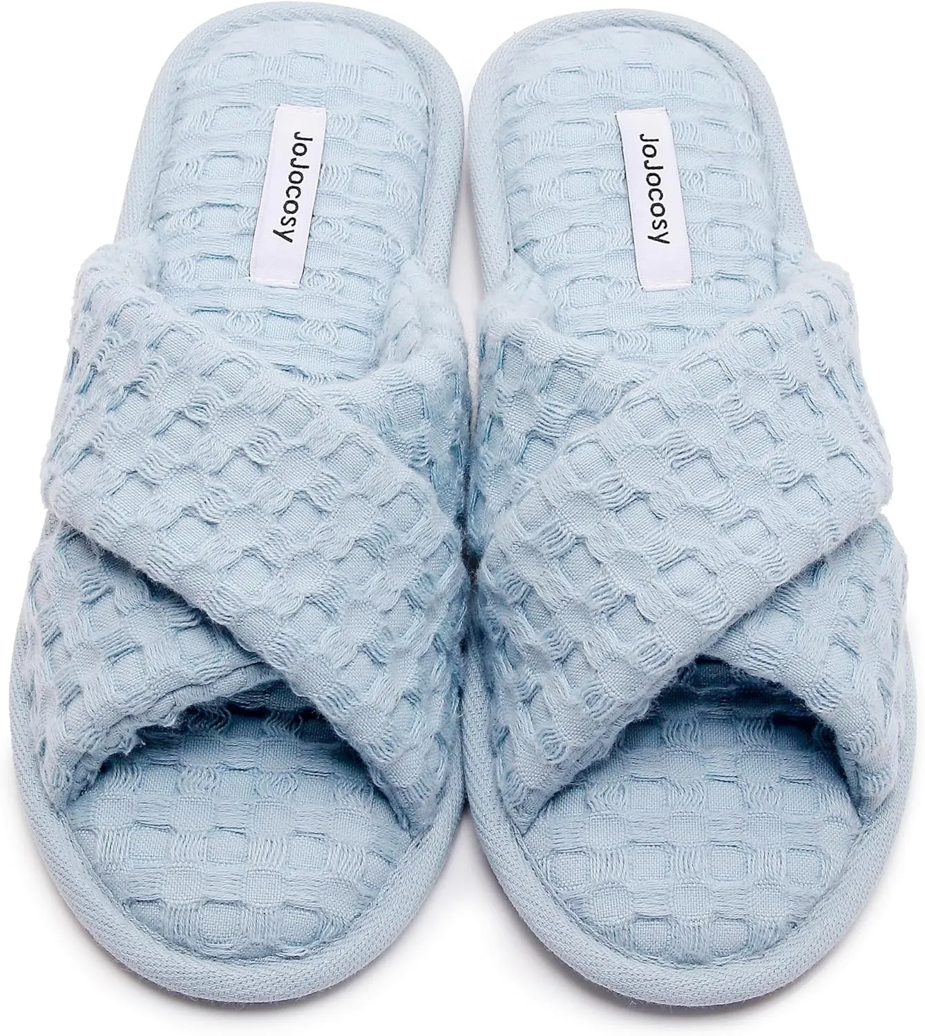 Pure Cotton Women’s Comfy Memory Foam Cross-bond Slide Slippers