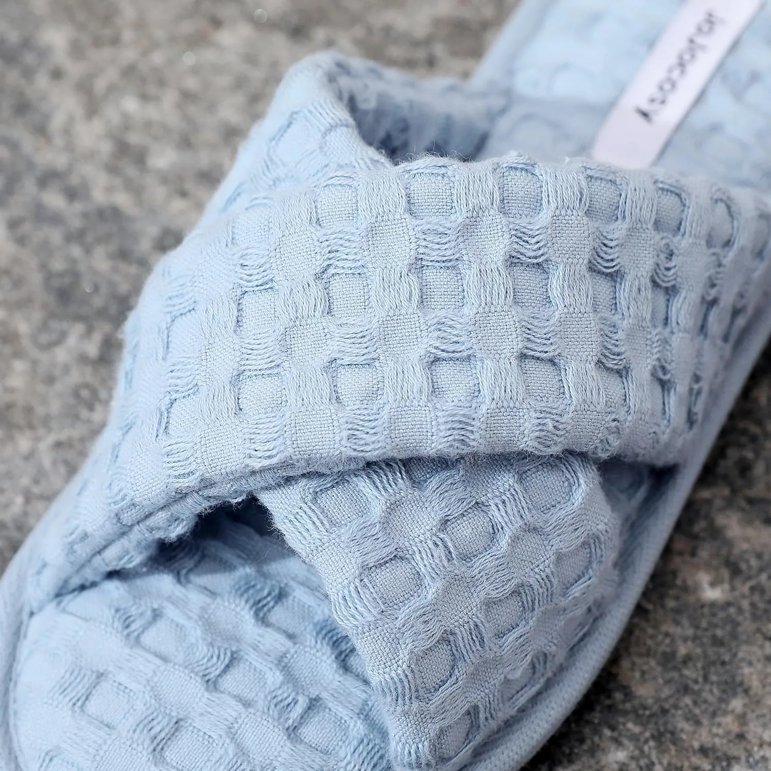 Pure Cotton Women’s Comfy Memory Foam Cross-bond Slide Slippers