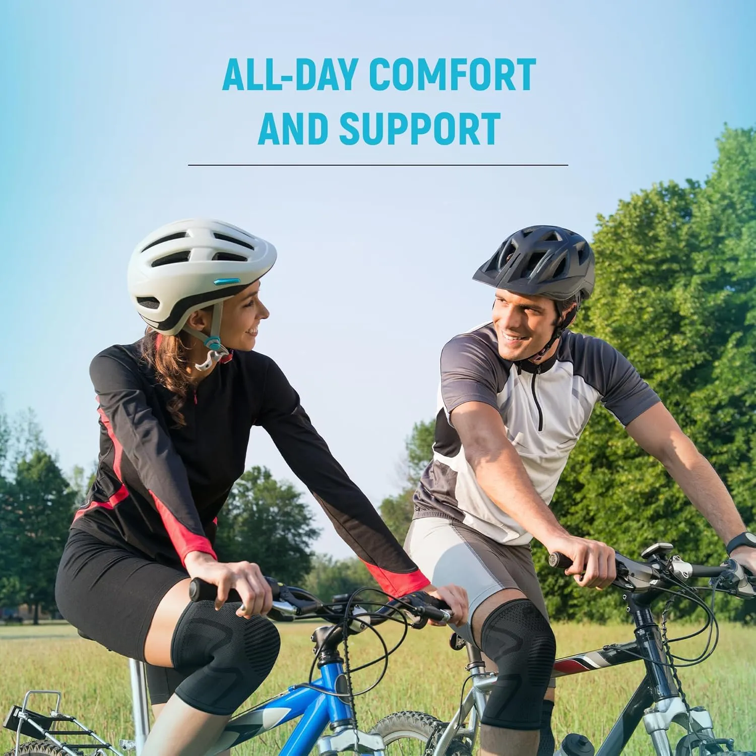 PX Compression Knee Brace for Women & Men, 2 Pack Knee Brace for Meniscus Tear, Torn ACL, Running Workout, Sports - Black Machine Washable Knee Support Sleeve for Arthritis Pain Relief – XL Pair