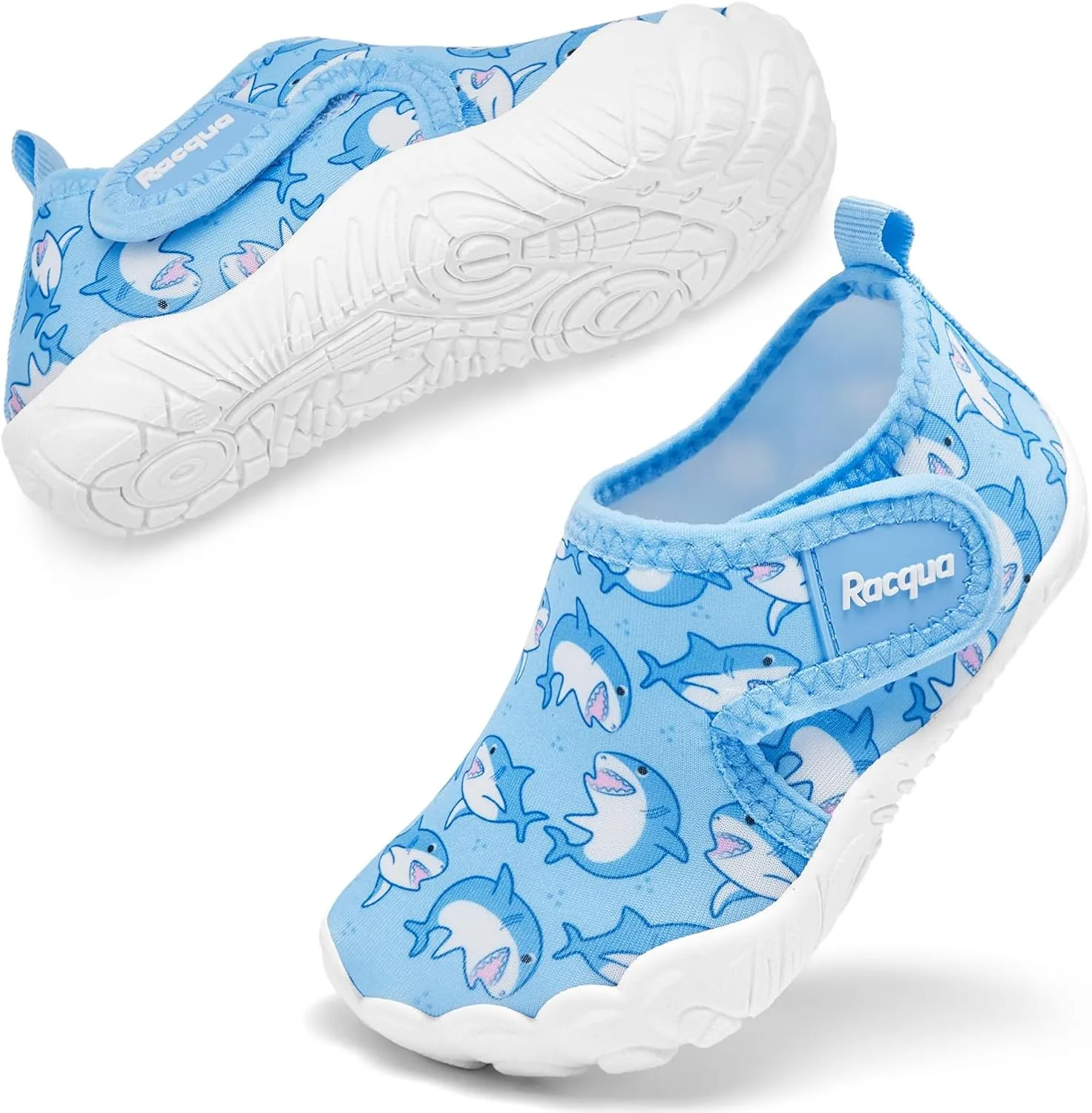 Racqua Toddler Boys Girls Water Shoes Slip-On Quick Dry Aqua Kids Shoes Lightweight Breathable Swim Shoes(Toddler/Little Kid)