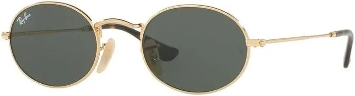 Ray-Ban RB3547N OVAL Flat Lenses Sunglasses For Men For Women   BUNDLE with Designer iWear Eyewear Care Kit