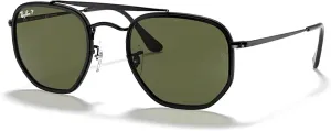 Ray-Ban The Marshal II RB3648M Hexagonal Sunglasses for Men for Women   BUNDLE With Designer iWear Complimentary Eyewear Kit