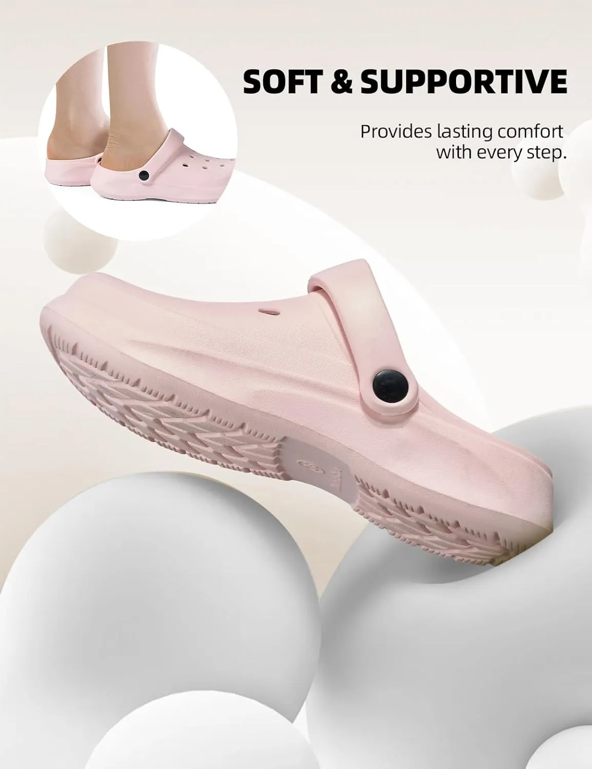 RCEBOT Unisex Garden Clogs Breathable Quick Drying Garden Shoes with Arch Support for Men and Women