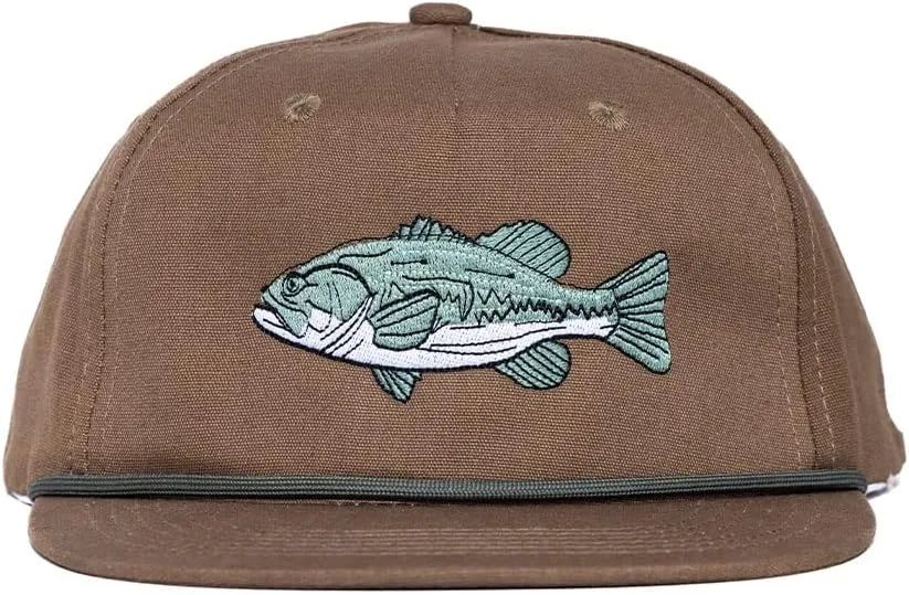 Realtree Camo Rope Hat – Vintage Flat Brim, Adjustable Snapback, Lightweight Outdoor Cap for Hunting, Fishing, and Boating