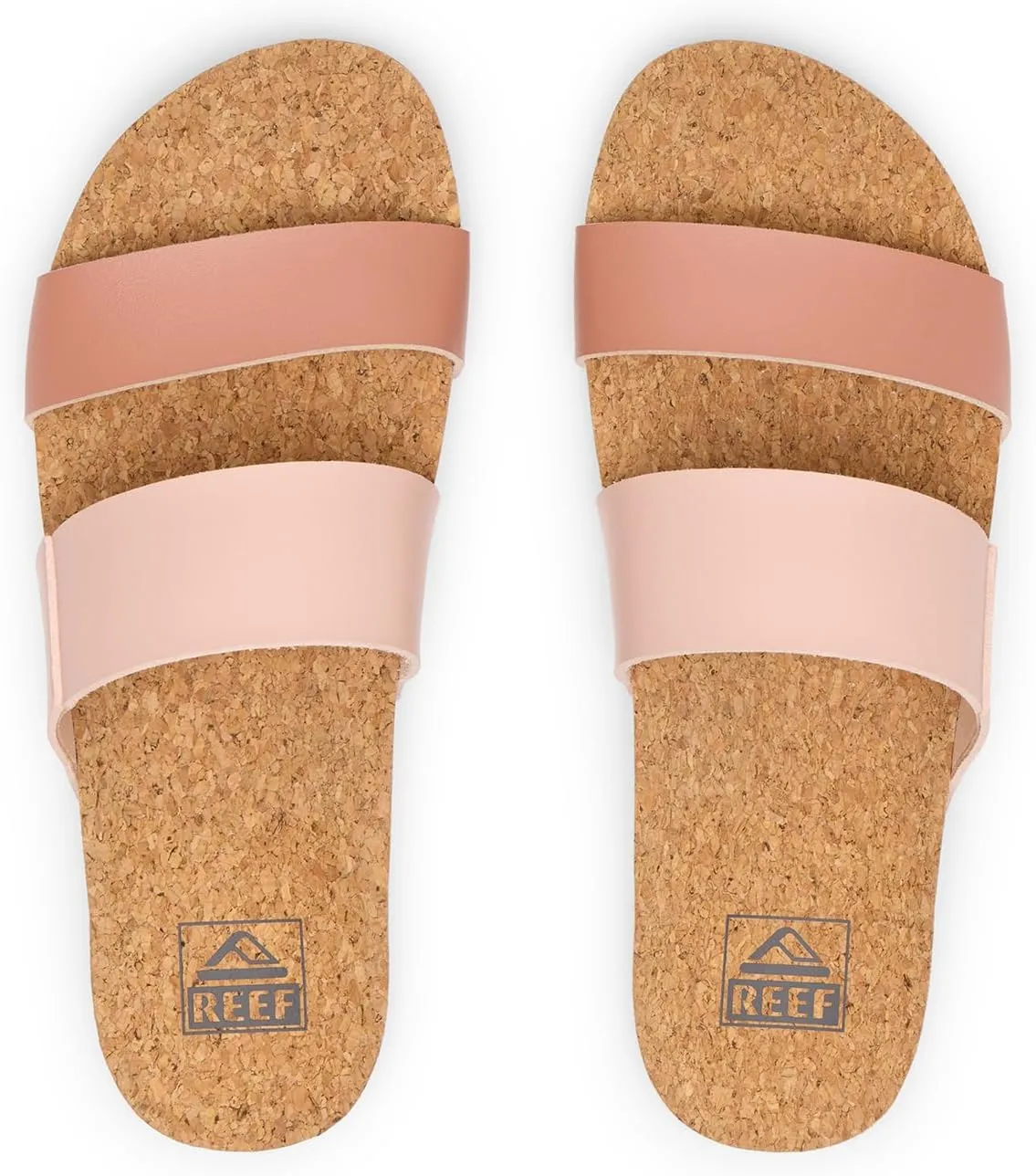 Reef Women's Cushion Vista Fashion Slide Sandal, Vegan Leather Strap, Soft Footbed