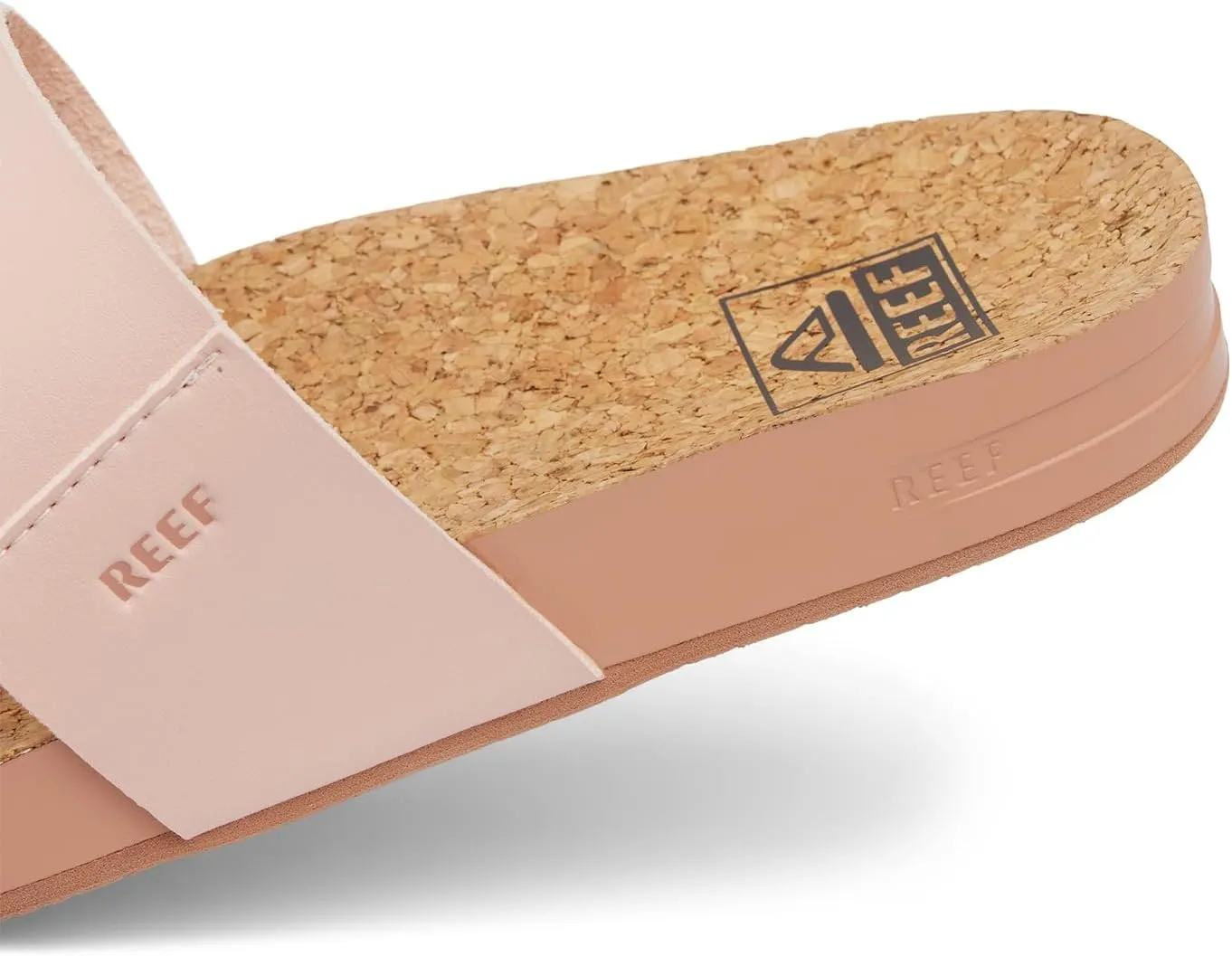 Reef Women's Cushion Vista Fashion Slide Sandal, Vegan Leather Strap, Soft Footbed