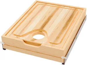 REV-A-SHELF Wood Base Cabinet Cutting Board Drawer Replacement System w/Soft-Close