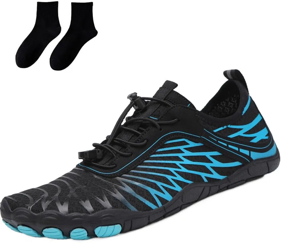 Rival Footwear Barefoot Shoes for Women & Men, Breathable Non-Slip Athletic Footwear Wide Toe Water Shoes, Wide Toe Box Non-Slip Breathable Beach Pool Hiking Shoes