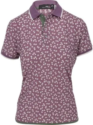 RLX Ralph Lauren Polo Golf Women's Tail Hem Polo Shirt Small S Purple
