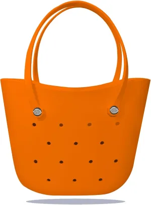 Rubber Beach Bag Large Waterproof Lightweight Washable Durable Bogo Bag Women Rubber Tote Bag for Beach, Pool, Gym