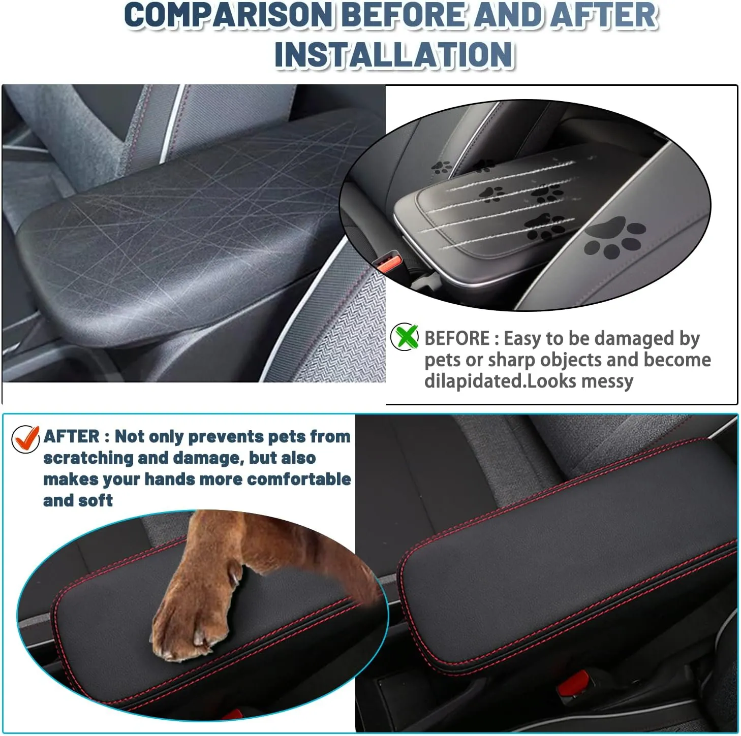 Ruiya 2025 Trailblazer Center Console Cover for Chevy Trailblazer 2025 Accessories Armrest Lid Cover Cushion Compatible with 2021 2022 2023 2024 2025 Chevy Trailblazer RS/LS/LT/Activ