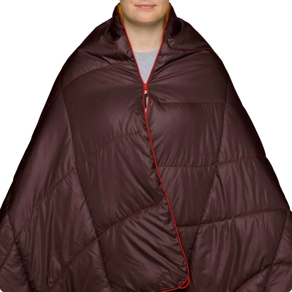 Rumpl Backcountry Puffy Blanket - Packing Comfort Into Uncomfortable Places, 100% Recycled Polyester Insulation, Lightweight, Packable, Water Resistant, 52" x 75", Sea Moss