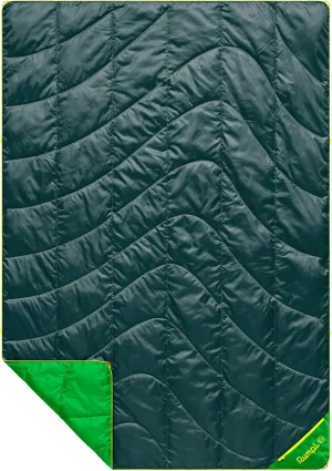 Rumpl Backcountry Puffy Blanket - Packing Comfort Into Uncomfortable Places, 100% Recycled Polyester Insulation, Lightweight, Packable, Water Resistant, 52" x 75", Sea Moss