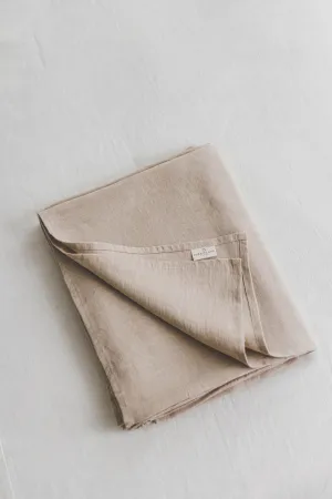 Sand linen flat sheet