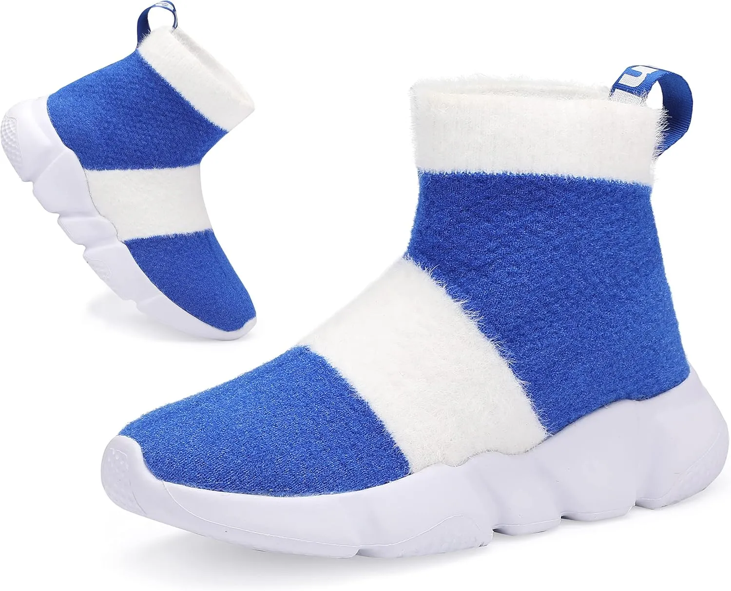 Santiro Boys Girls Sock Shoes High Tops Breathable Knit Slip On Shoes