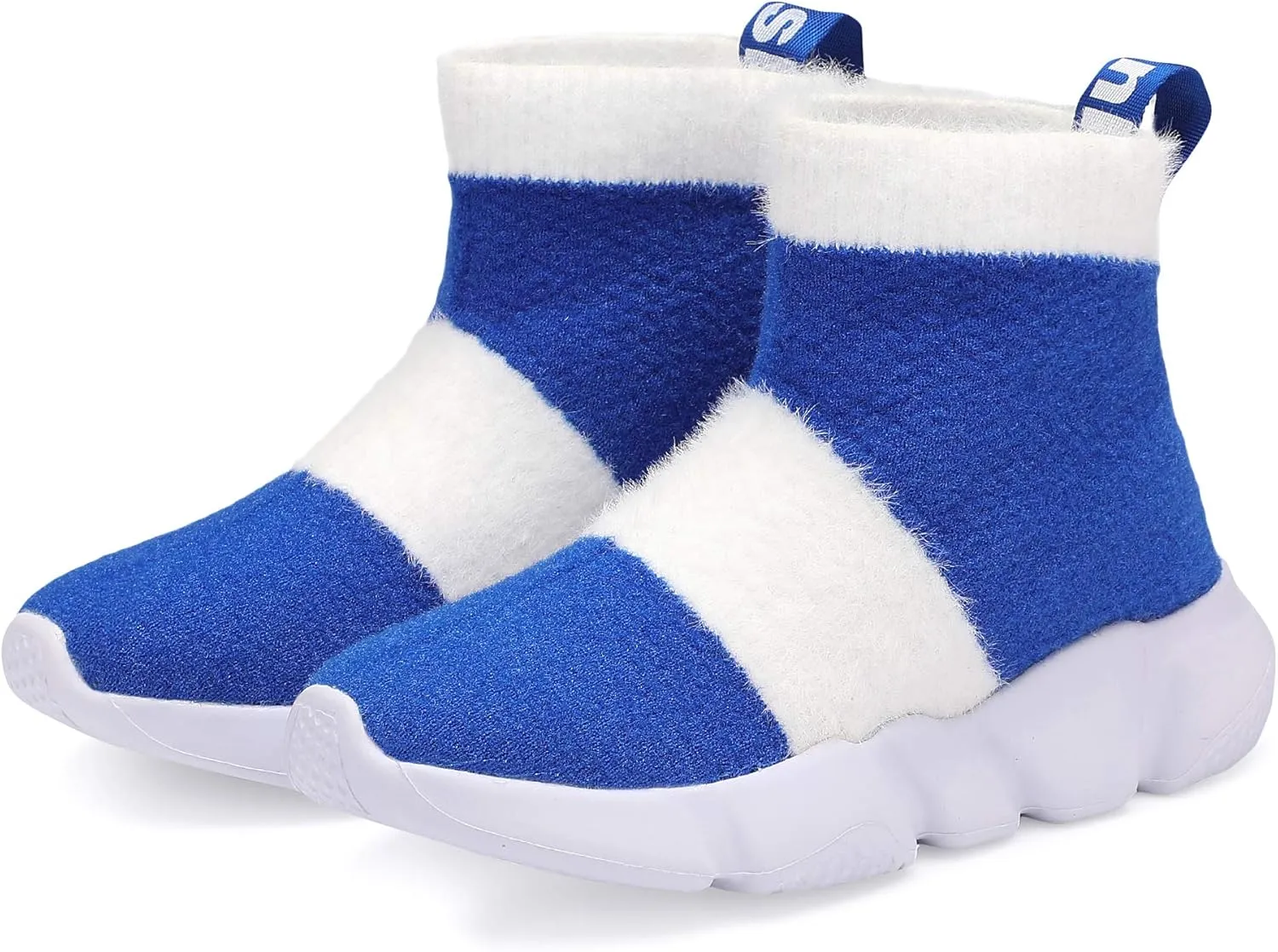 Santiro Boys Girls Sock Shoes High Tops Breathable Knit Slip On Shoes