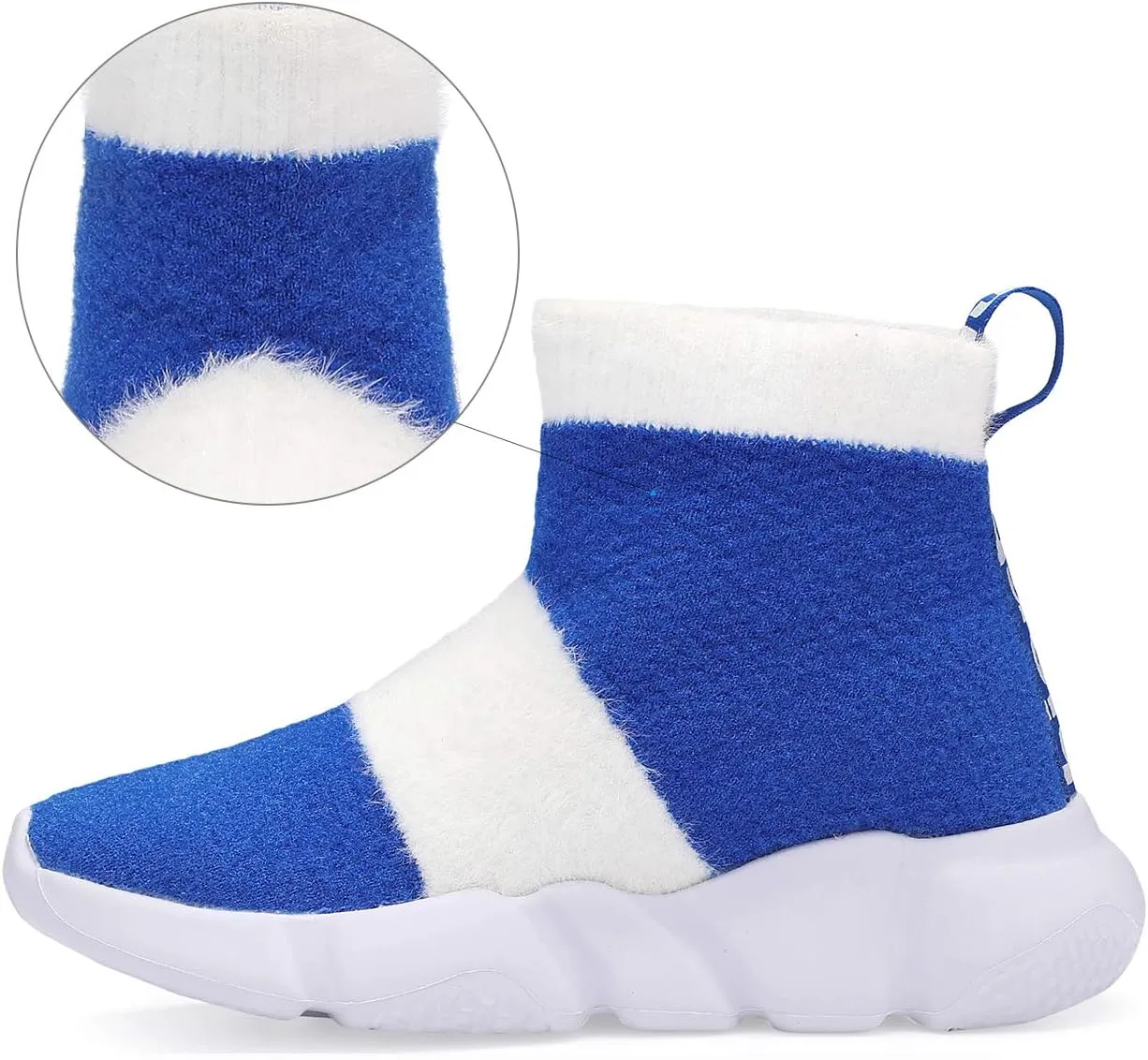 Santiro Boys Girls Sock Shoes High Tops Breathable Knit Slip On Shoes