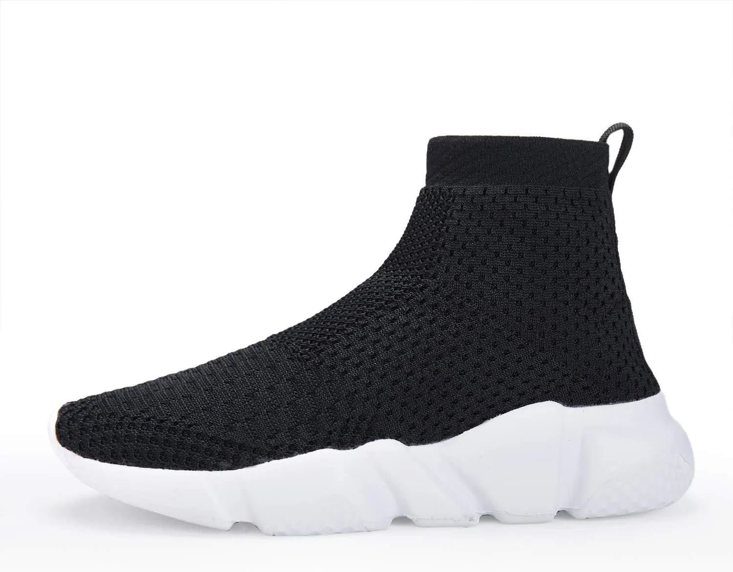 Santiro Boys Shoes Girls Sock Shoes High Tops Breathable Knit Slip On Shoes
