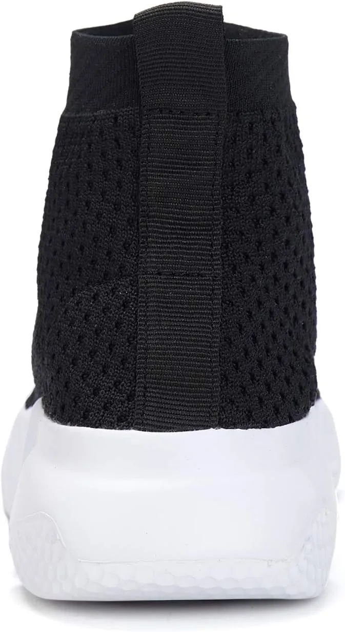 Santiro Boys Shoes Girls Sock Shoes High Tops Breathable Knit Slip On Shoes