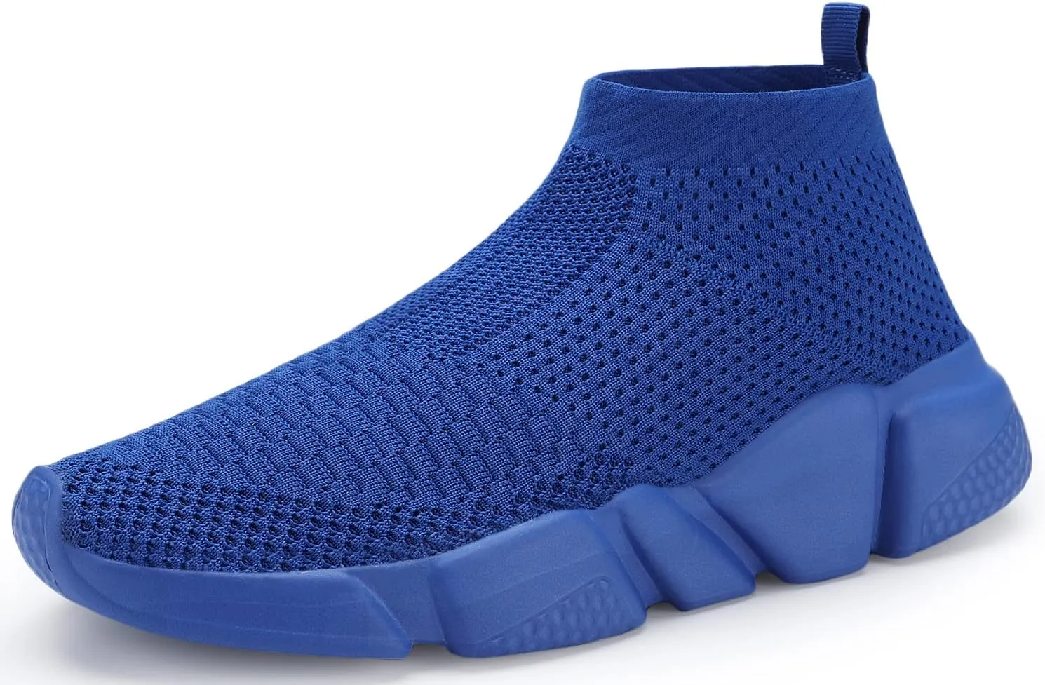 Santiro Mens Walking Shoes Breathable Knit Slip On Sneakers Lightweight Athletic Gym Shoes