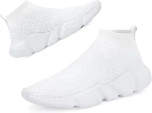 Santiro Women Slip on Sneakers Lightweight Knit Walking Casual Running Athletic Shoes
