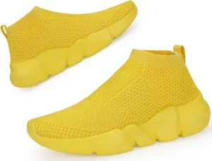 Santiro Women Slip on Sneakers Lightweight Knit Walking Casual Running Athletic Shoes