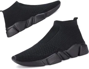 Santiro Women Slip on Sneakers Lightweight Knit Walking Casual Running Athletic Shoes