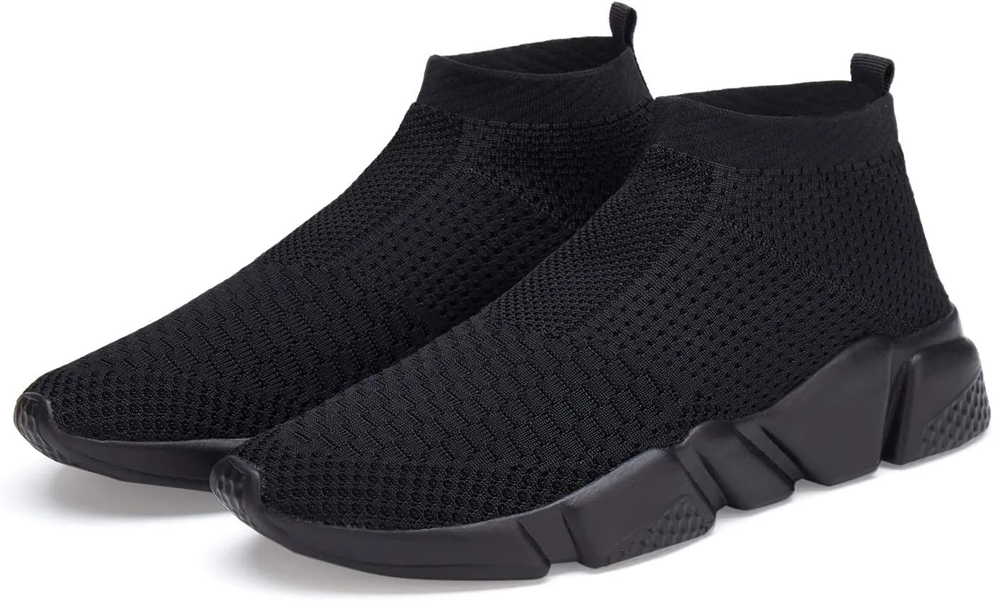 Santiro Women Slip on Sneakers Lightweight Knit Walking Casual Running Athletic Shoes