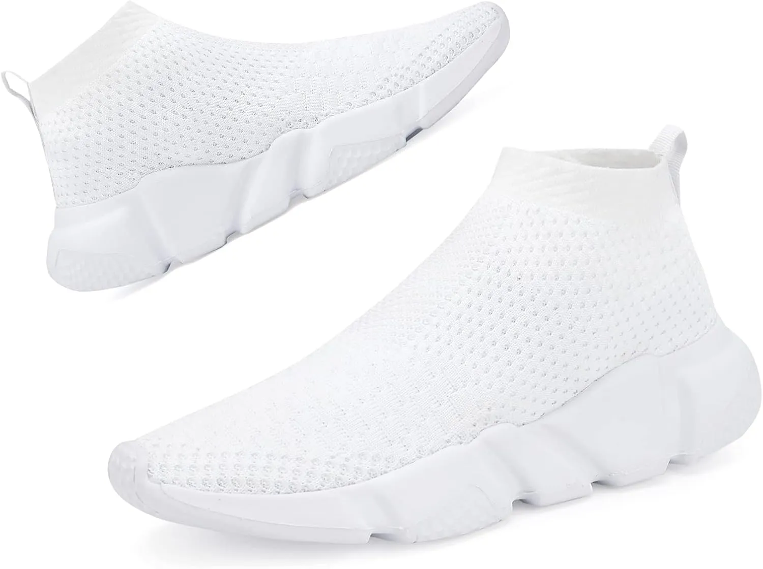 Santiro Women Slip on Sneakers Lightweight Knit Walking Casual Running Athletic Shoes