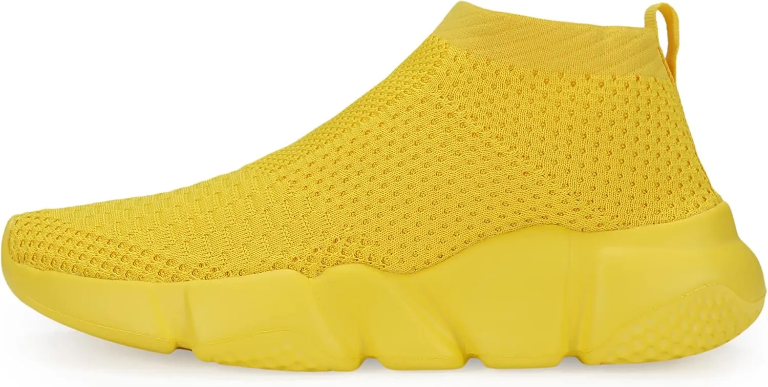 Santiro Women Slip on Sneakers Lightweight Knit Walking Casual Running Athletic Shoes
