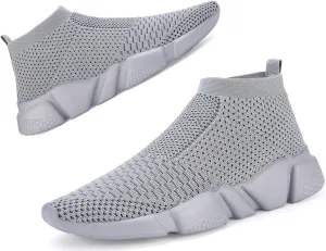 Santiro Women Slip on Sneakers Lightweight Knit Walking Casual Running Athletic Shoes