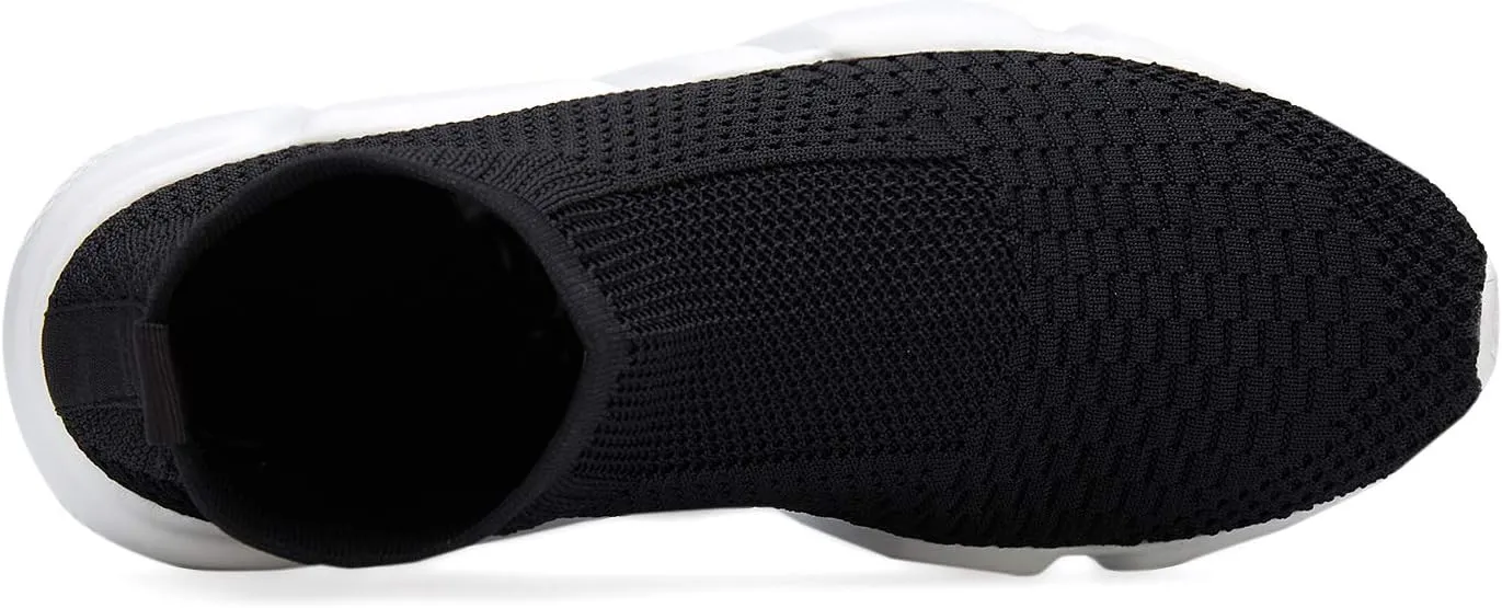 Santiro Womens Slip On Shoes Lightweight High Top Sneakers Comfortable Gym Walking Shoes