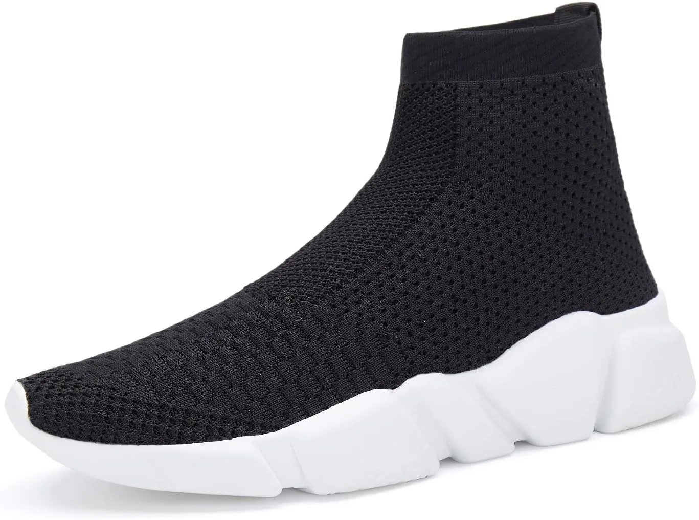 Santiro Womens Slip On Shoes Lightweight High Top Sneakers Comfortable Gym Walking Shoes