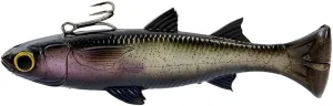 Savage Gear Pulse Tail Mullet Line Thru Fishing Bait, 2 2/3 oz, Dark, Realistic Contours & Movement, Durable Construction, Heavy-Duty Fishing Hook, Built-in Rattle