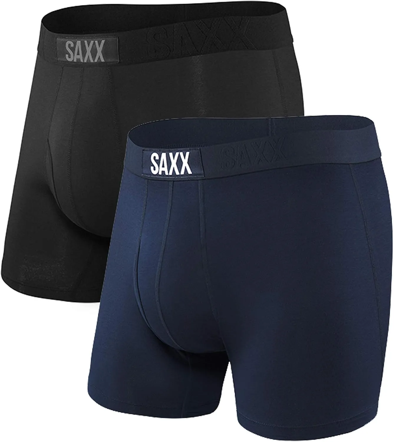 SAXX Underwear Co. Men's Underwear with Pouch Ultra Super Soft Boxer Brief Fly 2Pk
